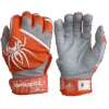 2022 Spiderz PRO Model Batting Gloves: Orange/White -Apparel Store 2022SpiderzPRO Orange White