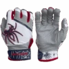 2022 Spiderz PRO Model Batting Gloves: White/Navy/Red -Apparel Store 2022SpiderzPRO White NavyBlue Red