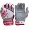 2022 Spiderz PRO Model Batting Gloves: White/Red -Apparel Store 2022SpiderzPRO White Red