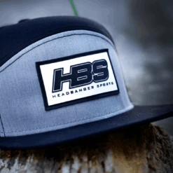 Headbanger Sports Lifestyle Pacific P787 6-Panel Arch Snapback Hat: Black / Heather Grey -Apparel Store 27 48955f14 a7e3 4b40 8b16 743c6162aee8