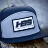 Headbanger Sports Lifestyle Pacific P787 6-Panel Arch Snapback Hat: Black / Heather Grey -Apparel Store 28