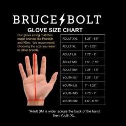 Bruce Bolt PREMIUM PRO Short Cuff Batting Gloves: Red -Apparel Store BBBGSIZECHART 1 baf3cf04 4fa6 489f aa26 0d83060c75bc