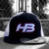 Headbanger Sports I8501 Cap America Flexfit Performance Trucker Mesh Back Hat: Black / White / RWB -Apparel Store Black RWB1