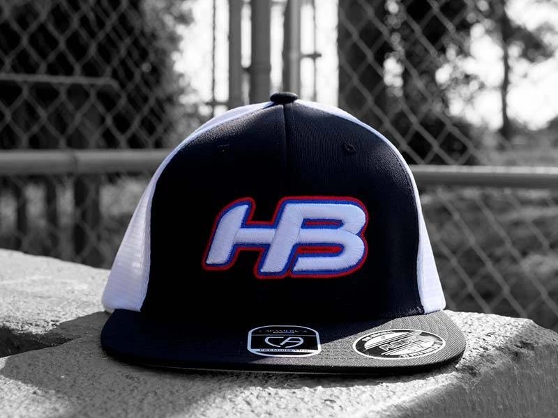 Headbanger Sports I8501 Cap America Flexfit Performance Trucker Mesh Back Hat: Black / White / RWB 3 Headbanger Sports I8501 Cap America Flexfit Performance Trucker Mesh Back Hat: Black / White / RWB