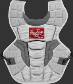 Rawlings Youth White/Silver VELO 2.0 Catcher's Gear Box Set: CSV2Y-W/SIL -Apparel Store CSV2A W SIL ChestProtector