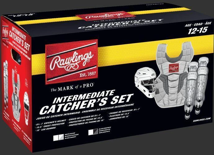 Rawlings Intermediate Black/Graphite VELO 2.0 Catcher's Gear Box Set: CSV2I-B/GPH 4 Rawlings Intermediate Black/Graphite VELO 2.0 Catcher's Gear Box Set: CSV2I-B/GPH - Image 2