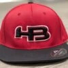 HB Sports Exclusive ES474 Fitted Baseball And Softball Hat: "Red Hat" 2 HB Sports Exclusive ES474 Fitted Baseball And Softball Hat: "Red Hat" -Apparel Store Hats Red Hat