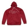 Headbanger Sports Performance Fleece Line Hoodie W/ Kangaroo Pocket: Deep Red -Apparel Store HeadbangerSportsRedHoodie