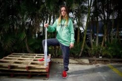 Headbanger Sports Performance Fleece Line Hoodie W/ Kangaroo Pocket: Seafoam Green -Apparel Store KaymeGreyJoggers2