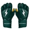 Bruce Bolt PREMIUM PRO Long Cuff Batting Gloves: Green -Apparel Store LC GRNG HERO