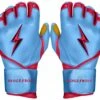 Bruce Bolt PREMIUM PRO BADER Series Long Cuff Batting Gloves: Baby Blue -Apparel Store LC HBB HERO