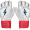 Bruce Bolt PREMIUM PRO BRINSON Series Long Cuff Batting Gloves: White -Apparel Store LC LBW HERO