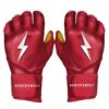 Bruce Bolt PREMIUM PRO Long Cuff Batting Gloves: Red -Apparel Store LC REDG HERO