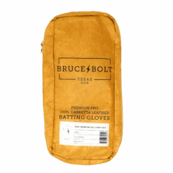 Bruce Bolt PREMIUM PRO Long Cuff Batting Gloves: White -Apparel Store LC WHTG BAG