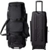 Miken MKMK7X Black Pro Wheeled Roller Bat Bag: MKMK7X-PRO-BLK -Apparel Store MKMK7X PROBLACKFrontandBack