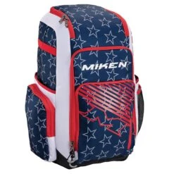 Miken Deluxe Slowpitch Backpack: MBA004 -Apparel Store MikenDeluxeSlowpitchBackpack MBA004 StarsandStripes