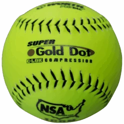 Worth 12" Super Gold Dot NSA Slowpitch Softballs 44/400 (Dozen): NI12SY