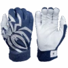 2022 Spiderz PRIZM Batting Gloves: Navy Blue/Silver -Apparel Store PRIZM NavyBlueSilver