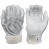 2022 Spiderz PRIZM Batting Gloves: White/Silver -Apparel Store PRIZM WhiteSilver