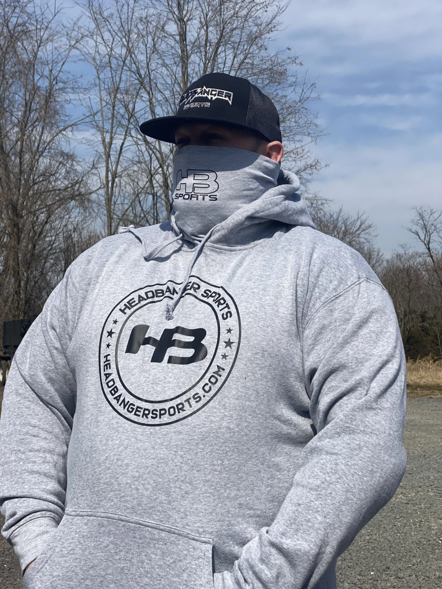 Headbanger Sports Exclusive Gaiter Fleece Hoodie (Multiple Colors) 4 Headbanger Sports Exclusive Gaiter Fleece Hoodie (Multiple Colors) - Image 2