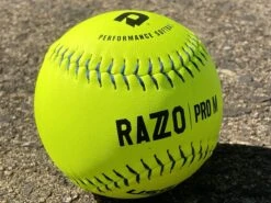 DeMarini RAZZO 12" PRO M USSSA Slowpitch Softballs (Dozen): WTDRZPMC12UB -Apparel Store PhotoMar11 121157PM