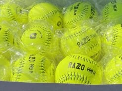 DeMarini RAZZO 12" PRO M USSSA Slowpitch Softballs (Dozen): WTDRZPMC12UB -Apparel Store PhotoMar11 121203PM