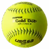 Worth 12" Super Gold Dot PRO M USSSA Slowpitch Softballs (Dozen): UM12CY -Apparel Store ProMBallcopy