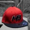 Headbanger Sports I8503 Cap America Flexfit Perforated Performance Hat: Red & Black -Apparel Store RED BLACK