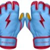 Bruce Bolt PREMIUM PRO BADER Series Short Cuff Batting Gloves: Baby Blue 1 Bruce Bolt PREMIUM PRO BADER Series Short Cuff Batting Gloves: Baby Blue -Apparel Store SC HBB HERO