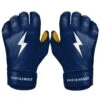 Bruce Bolt PREMIUM PRO Short Cuff Batting Gloves: Navy