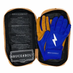 Bruce Bolt PREMIUM PRO Short Cuff Batting Gloves: Royal -Apparel Store SC ROYG BAG2