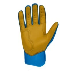 Bruce Bolt PREMIUM PRO Short Cuff Batting Gloves: Royal -Apparel Store SC ROYG PALM