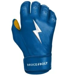 Bruce Bolt PREMIUM PRO Short Cuff Batting Gloves: Royal -Apparel Store SC ROYG RIGHT