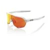 100% S2 Sunglasses Soft Tact Off White - HiPER Red Multilayer Mirror Lens -Apparel Store SP21 S2 60006 00007 3Q