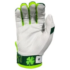 2023 Spiderz Ltd Ed "Lucky" ENDITE Batting Gloves: Dark Green/Kelly Green/White -Apparel Store Spiderz Lucky Batting Gloves 2