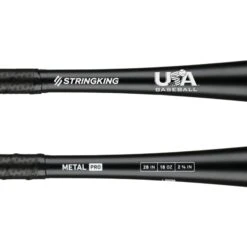 StringKing Metal PRO (-10) USA Baseball Bat: SKUSMP10 -Apparel Store StringKing Baseball Metal Pro USABat Bat 28 Inch Close Up base 2x