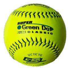 Worth 11" GSL Super Green Dot Classic W Composite Softballs (Dozen): UC11CYG