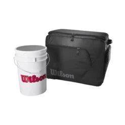 Wilson Coaches Ball Bucket Roller Bag: WB5710701 -Apparel Store WB5710701 3 Wilson Ball Bucket Bag Black.png.cq5dam.web .1200.1200