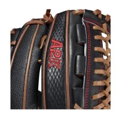 2021 Wilson A2K D33SS 11.75" Pitcher's Baseball Glove: WTA2KRB21D33 -Apparel Store WBW100063 5 A2K P D33 1175 BlackSnakeSS SaddleTan.png.cq5dam.web .1200.1200