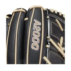 2021 Wilson A2000 B2SS 12" SuperSkin Pitcher's Baseball Glove: WBW10010012 -Apparel Store WBW100100 5 A2000 P B2SS 12 BlackSS Blonde.png.cq5dam.web .1200.1200