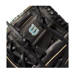 2022 Wilson A1000 DP15 11.5" Infield Baseball Glove: WTA10RB22DP15 -Apparel Store WBW100132 4 A1000 DP15 IF 115 Blue Black Blonde.png.cq5dam.web .1200.1200