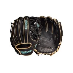 2022 Wilson A1000 DP15 11.5" Infield Baseball Glove: WTA10RB22DP15 -Apparel Store WBW100132 8 A1000 DP15 IF 115 Blue Black Blonde.png.cq5dam.web .1200.1200