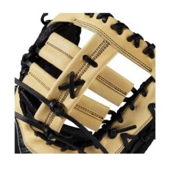 2021 Wilson A2K Jose Abreu GM JAB79 12.5" Baseball First Base Mitt: WTA2KRB21JAB79GM -Apparel Store WBW100233 4 A2K Jose Abreu GM 125 BlackSS Blonde.png.cq5dam.web .1200.1200