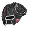 2022 Wilson A2000 M1DSS 33.5" Catcher's Mitt: WTA20RB22M1DSS -Apparel Store WBW100401 0 A2000 M1D C 335 Black White Red.png.cq5dam.web .1200.1200