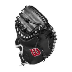 2022 Wilson A2000 M1DSS 33.5" Catcher's Mitt: WTA20RB22M1DSS -Apparel Store WBW100401 2 A2000 M1D C 335 Black White Red.png.cq5dam.web .1200.1200