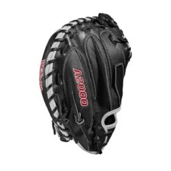2022 Wilson A2000 M1DSS 33.5" Catcher's Mitt: WTA20RB22M1DSS -Apparel Store WBW100401 3 A2000 M1D C 335 Black White Red.png.cq5dam.web .1200.1200