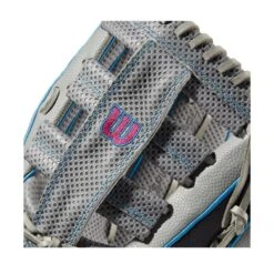 Wilson A2000 SCSP13SS 13" Slowpitch Softball Fielding Glove: WBW10040213 -Apparel Store WBW100402 4 A2000 SP13 SC 13 GreyDimpled GreySS BlackSS.png.cq5dam.web .1200.1200