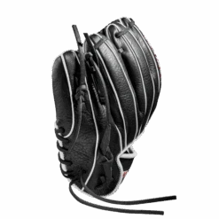 Wilson 10" Infield Baseball Training Glove: WBW100909 -Apparel Store WBW100909 3 WILSON A1 IF TRAINER 10 Boys Black White Red