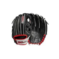 2023 Wilson A2000 1975 11.75" Infield Baseball Glove: WBW1009701175 -Apparel Store WBW100970 8 A2000 IF 1975 1175 Black White Red.png.cq5dam.web .1200.1200