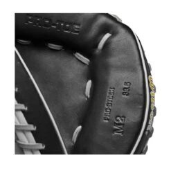 2023 Wilson A2000 M2 33.5" Baseball Catcher's Mitt: WBW100977335 16 2023 Wilson A2000 M2 33.5" Baseball Catcher's Mitt: WBW100977335 -Apparel Store WBW100977 6 A2000 C M2SS 335 Grey Black.png.cq5dam.web .1200.1200